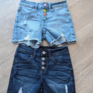Girls size 10 Justice Denim Shorts